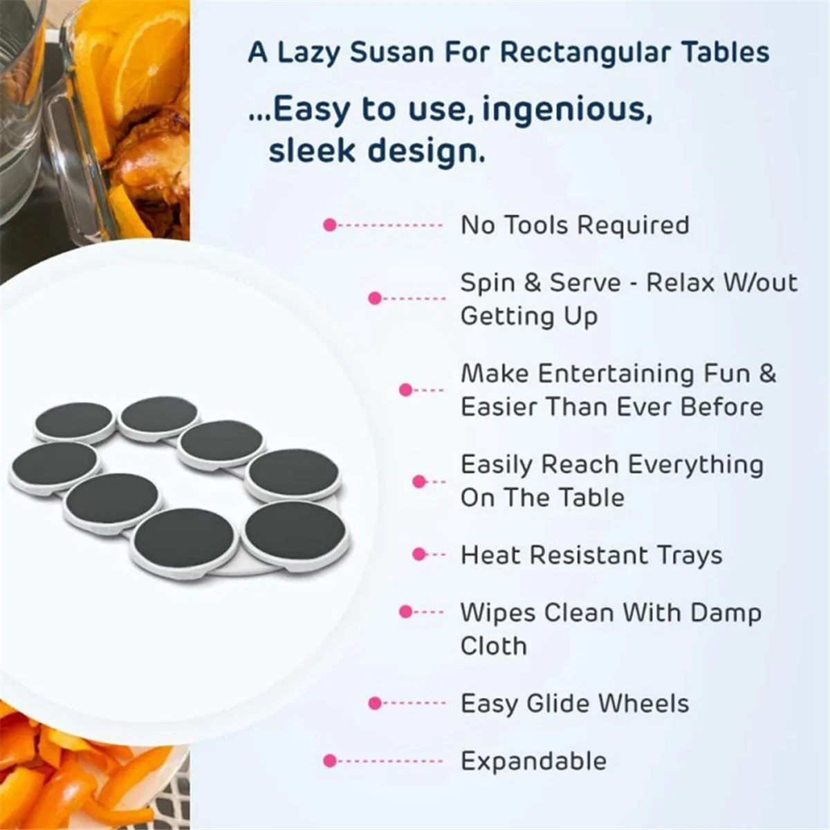 London Twins™ | Lazy Susans Dinner Turntable