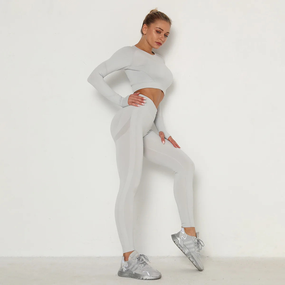 London Twins™ | Seamless Long Sleeve Gym Set